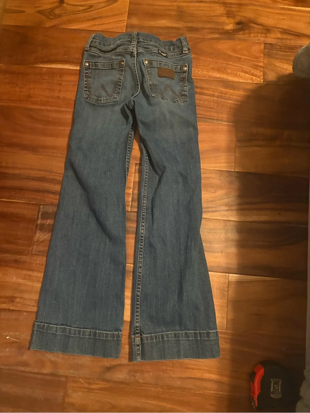 Wrangler Girls Retro Mae Bootcut Jeans Size 8 Slim Medium Wash Stretch